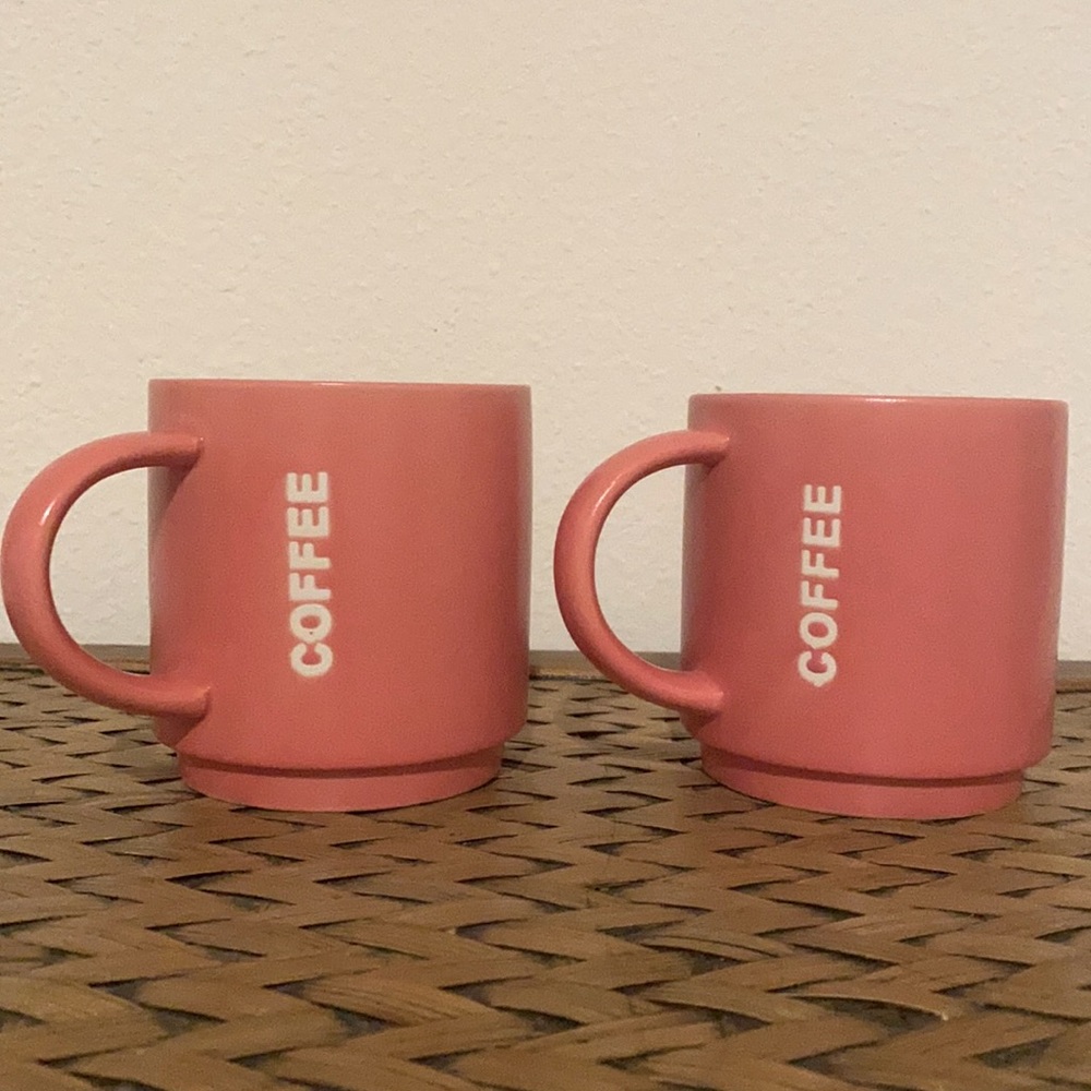 Set of two Cute Vintage style looking coffee mugs
